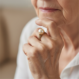 Vintage zlatý prsteň s perlou