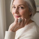 Vintage strieborné prstene s tyrkysom