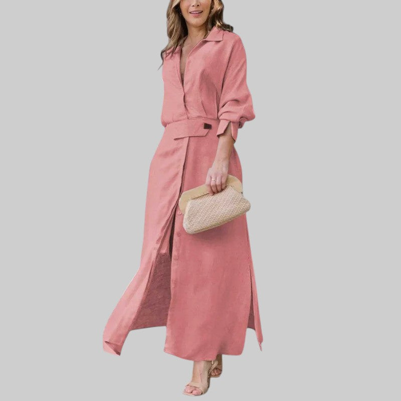 NADIA | ELEGANTNÉ MAXI ŠATY S V-VÝSTRIHOM