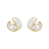 Luxusné náušnice s opálom a perlami