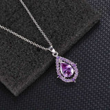 Náhrdelník a náušnice Nadine s ametystom