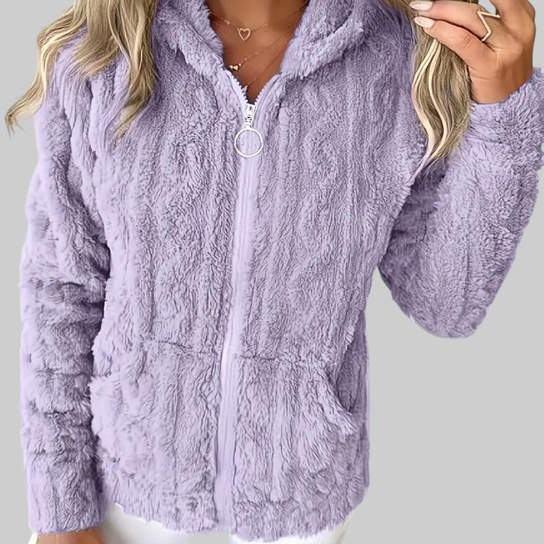 ANETA | MIKINA S KAPUCŇOU NA ZIPS S DLHÝM RUKÁVOM