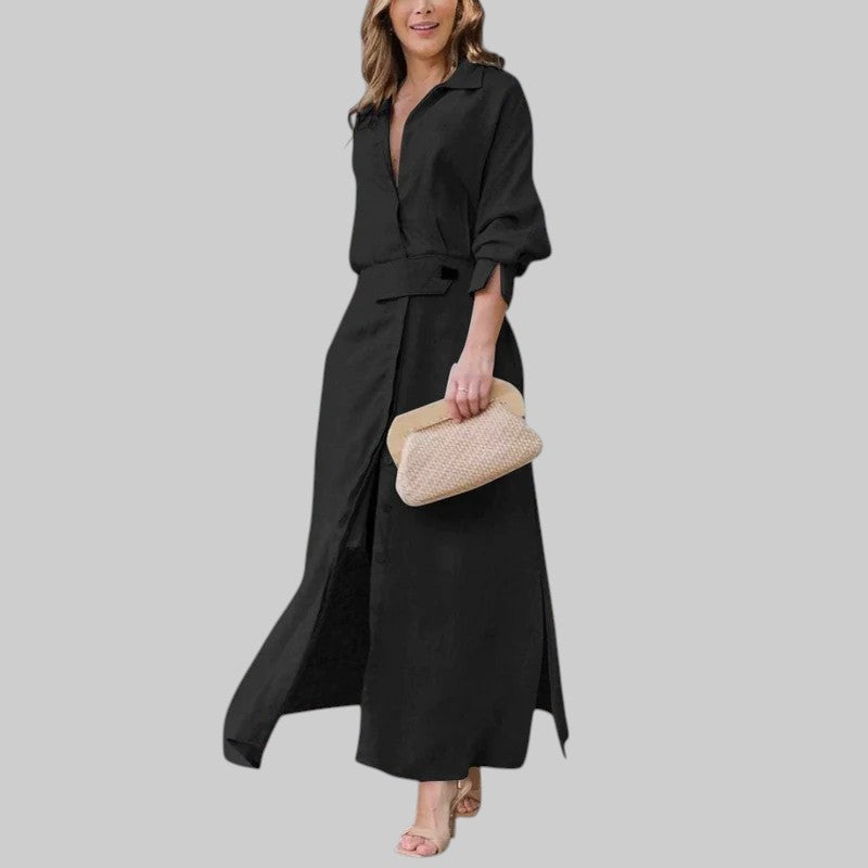 NADIA | ELEGANTNÉ MAXI ŠATY S V-VÝSTRIHOM