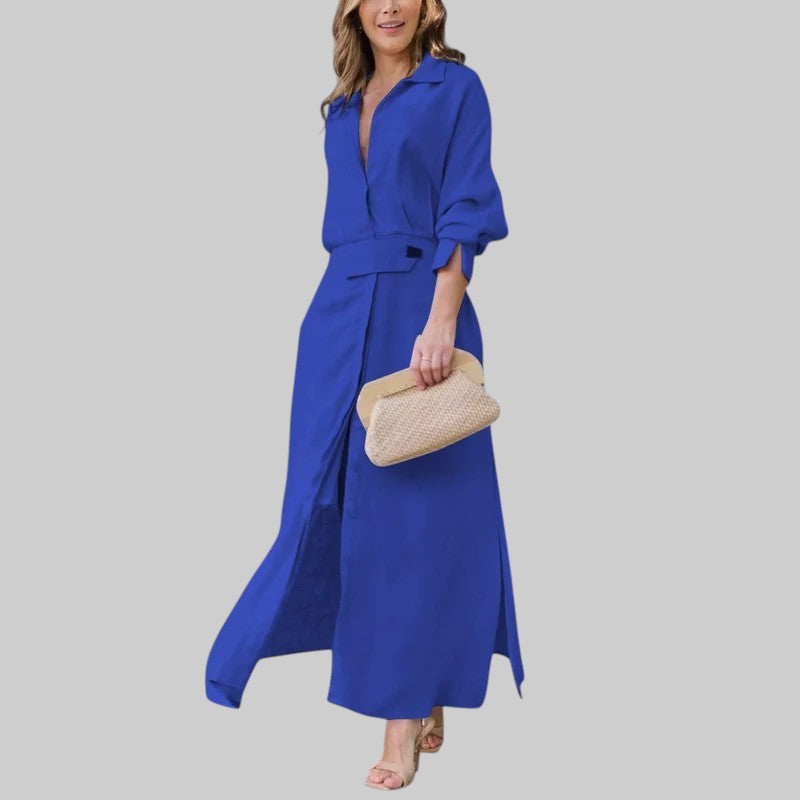 NADIA | ELEGANTNÉ MAXI ŠATY S V-VÝSTRIHOM