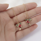 Náhrdelník a náušnice kolibrík