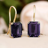 Náušnice Mila so smaragdom