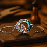 Nastaviteľný strieborný náramok s príveskom psa