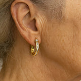 Vintage náušnice zo zlata a diamantov