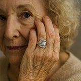 Vintage zlatý prsteň so zirkónom