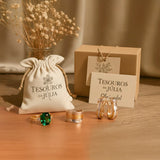 Vintage hrubý vrstvený zlatý prsteň