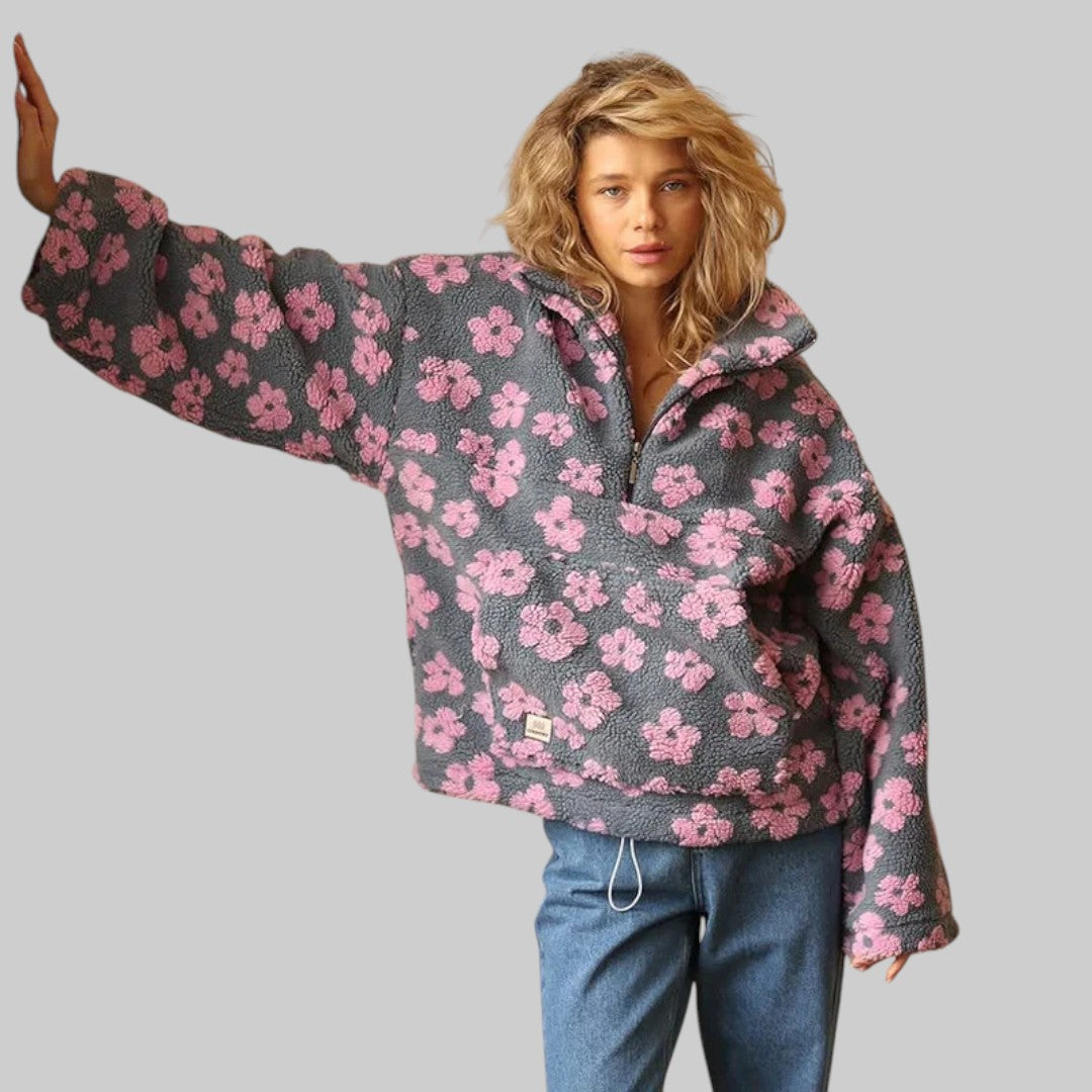 MÁRIA | BLOOM FLEECE PULÓVER