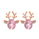 Náušnice s krištáľmi v tvare sviatočnej soba