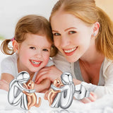 Mačacie náušnice bicolor