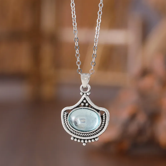 Vintage súprava s modrými kameňmi