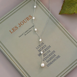 Strieborný náhrdelník so sladkovodnými perlami