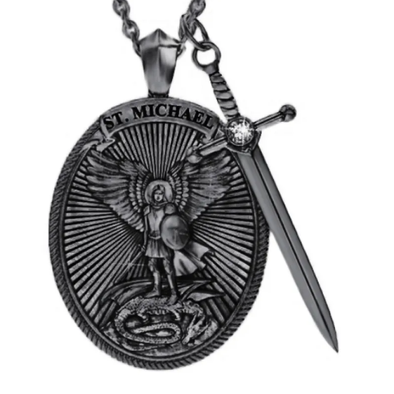 Dekoratívny retro náhrdelník pre mužov