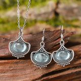 Vintage súprava s modrými kameňmi