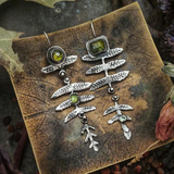 Módne náušnice v tvare listu