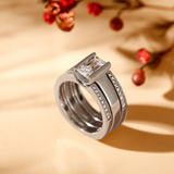 Prsteň s tromi diamantmi – európsky a americký štýl