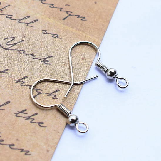 Háčiky na náušnice pokovované meďou