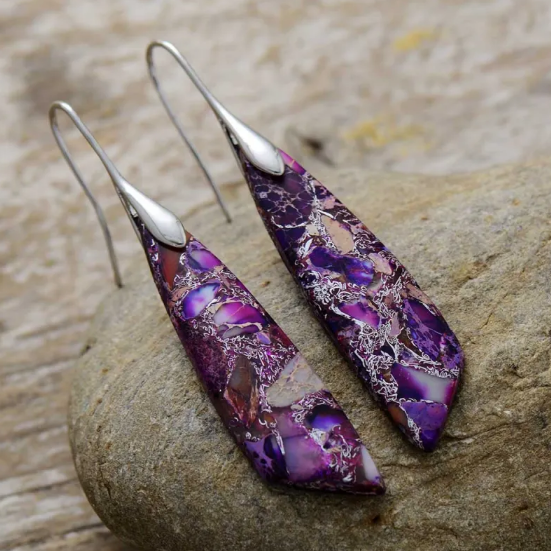 Náušnice s kameňom cisára