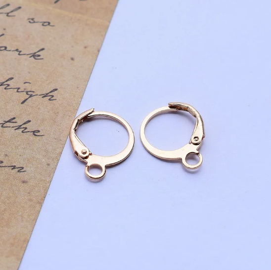 Háčiky na náušnice pokovované meďou