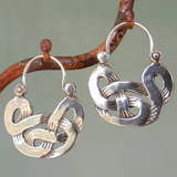 Geometrické kovové náušnice – cigánske