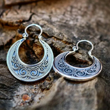 Geometrické kovové náušnice – cigánske