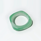 Farebný akrylový štvorcový náramok