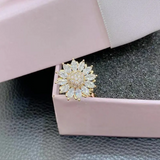 Otočný prsteň so slnečnicou