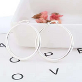 Veľké lesklé kruhové náušnice