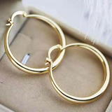 Veľké lesklé kruhové náušnice