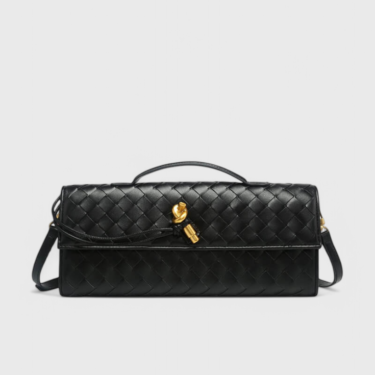 CLUTCH S OZDOBNÝM ZLATÝM UZLOM