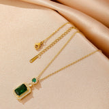 Náhrdelník Greta so smaragdovým kameňom