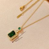 Náhrdelník Greta so smaragdovým kameňom