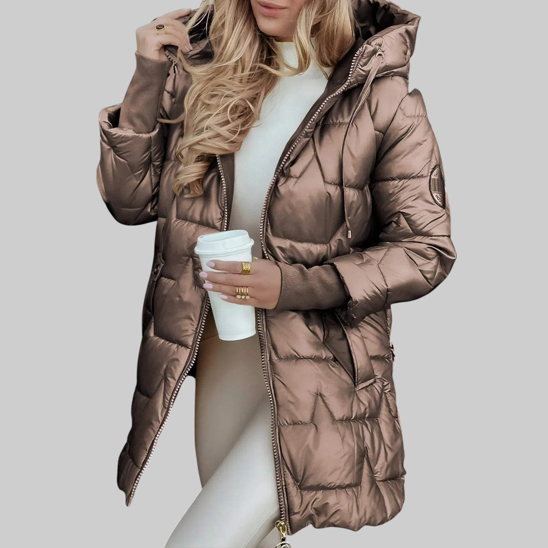 MÁRIA | ELEGANTNÝ KABÁT S KAPUCŇOU