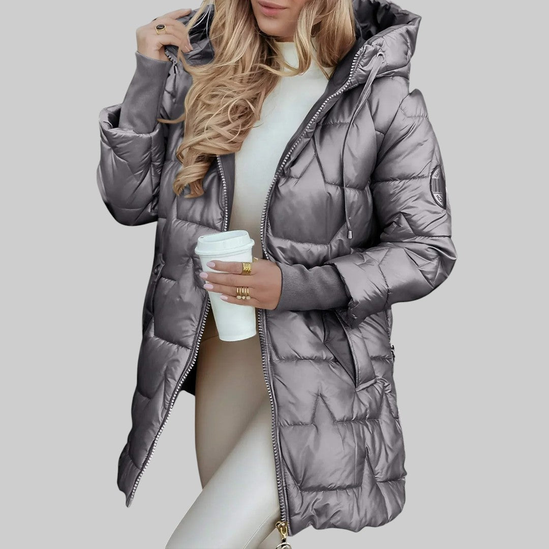 MÁRIA | ELEGANTNÝ KABÁT S KAPUCŇOU